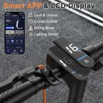 VOLPAM Electric Scooter, 350W/500W Powerful Motor, 8.5"/10" Solid Tires, 19/22Mph, 28/23/21/16 Miles Max Range, Dual Braking