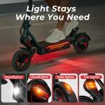 Electric Scooter 9.3" Dual Off-road Tires 750W 14Ah Folding Commuting E-Scooter