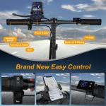 Electric Scooter with Seat for Adults 500W Motor E Scooter W/ Rear Box 14" Tire