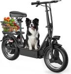 Foldable Electric Scooter 14"Tire 1000W 45Miles w/Seat E-Scooter for Adults Teen