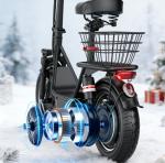 Electric Scooter with Seat 45Miles 30MPH 14" Adjustable Commuting Scooter Gifts