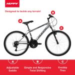 24" Rock Creek Mountain Bike, Fits Riders 4'8" - 5'8", Gray, Adult, Men'S