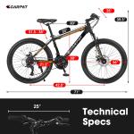 26 Inch Mountain Bike Bicycle Shimano 21 Speed Suspension Trail Commuter City
