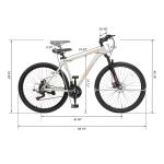 27.5 inch Mountain Bike for Adults, 21 Speed Lightweight Aluminum Alloy Frame