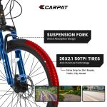 26 Inch Mountain Bike Bicycle Shimano 21 Speed Suspension Trail Commuter City