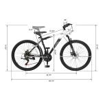 26 inch Mountain Bike for Adults, 21 Speed Lightweight Aluminum Alloy Frame