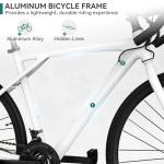 YITAHOME 700C Road Bike, 21 Speed Commuter Bicycle for Men Women, Lightweight Aluminum Frame Racing Bike, Adult Bicycle with Dual Disc Brake