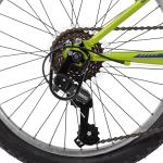 Huffy Stone 20 Inch Mountain Bike, Matte Lime Frame, 6-Speed Shimano Twist Shifting, Front Suspension, Comfort Saddle, 20"/24"/26" Sizes, 6-21 Speeds, Dual Suspension Available