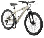 Mongoose Grafton Mountain Bike, 26 Inch Bike for Men and Women, 21 Speed, Aluminum Frame, Knobby Mountain Tires, Suspension Fork, Trigger Shifters, Mechanical Disc Brakes, Adult Bicycle