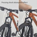 Kuasting 1:8 Scale Die-Cast Mini Mountain Bike Toy Downhill Bicycle Model DS Cake Topper DH Desktop Decoration Crafts for Cycling Lovers Bike Racers Athletes Children Boys and Girls (Black)