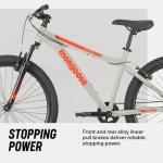 Mongoose Flatrock Mountain Bike, 26 Inch Bike for Men and Women, 7 Speed, Aluminum Frame, Front Suspension Fork for a Smooth Ride, Twist Shifters, Linear Pull Brakes, Adult and Teen Bicycle