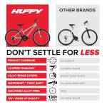 Huffy Stone Mountain Womens 24 Inch Mountain Bike, Metallic Nickel Frame, 21-Speed Shimano Twist Shifting, Front Suspension, Comfort Saddle | 20"/24"/26" Sizes, 6-21 Speeds, Dual Suspension Available