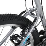 HH HILAND 26 Inch Mountain Bike, Mens Womens MTB with 18 Speeds, High-Tensile Steel Frame, V Brake, Hardtail Bicycle for Adults Gray