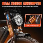 TS TST GRP LLC Electric Bike for Adults, 1500W Peak Ebike, 48V 15AH Waterproof Removable Battery, 7 Speed, 30 MPH Max, 20" Electric Off-Road Bike, UL 2849 Certification