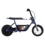 Razor Rambler 12 Electric Retro Mini Bike Ride for Teens Ages 13+, 170 lb Max Weight, Dark Blue – 250W Motor, Up to 14 Mph, 40-Min Run Time, Twist-Grip Throttle, Spoked Wheels w/ 12” Pneumatic Tires
