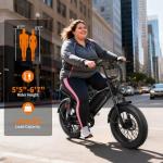 YOLOWAY 2000W Peak Electric Off Road Bike for Adults,Electric Dirt Bike,E Bike 20 * 4" Fat Tire,All Terrain 32 MPH Top Speed,Ebike Up 80 Miles Range,48V Removable Battery,Certified by UL2849