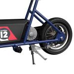 Razor Rambler 12 Electric Retro Mini Bike Ride for Teens Ages 13+, 170 lb Max Weight, Dark Blue – 250W Motor, Up to 14 Mph, 40-Min Run Time, Twist-Grip Throttle, Spoked Wheels w/ 12” Pneumatic Tires