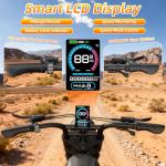 YUCHETX Electric Bike for Adults with Peak 1600W Peak Motor,Max Speed 35MPH,Up to 60Miles,Moped ebikes with 18.9AH Battery,20" Fat Tire Adult Electric Bicycle,Shipped from USA Warehouse