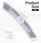 Thrymme Bike Wheel Reflectors, 4PCS Plastic Bicycle Wheel Reflectors for Night Riding, Safety for Road Mountain Bicycle Night Riding