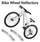 Thrymme Bike Wheel Reflectors, 4PCS Plastic Bicycle Wheel Reflectors for Night Riding, Safety for Road Mountain Bicycle Night Riding