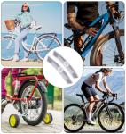 Thrymme Bike Wheel Reflectors, 4PCS Plastic Bicycle Wheel Reflectors for Night Riding, Safety for Road Mountain Bicycle Night Riding