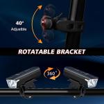 9000LM Super Bright LED Bike Light USB Rechargeable Bicycle Front Rear Headlight