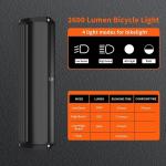 Waterproof 3LED Bike Light USB Rechargeable Super Bright Bicycle Front Headlight