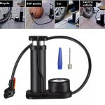 Portable Mini Bike Foot Activated Pump Bicycle Tire Air Pump with Pressure Gauge