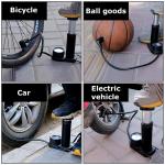 Portable Mini Bike Foot Activated Pump Bicycle Tire Air Pump with Pressure Gauge