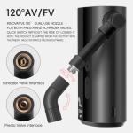 ROCKBRS Electric Bike Tire Pump 150PSI Mini Air Inflator Portable 5000mAh Type-C