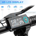 EBKAROCY 14" Folding Electric Bicycle 400W 48V Battery EBike 25mph E-Bike New