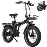EBKAROCY Folding Electric Bike 750W 400W 48V Fat Tire Adult E-bike