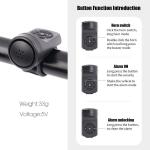 Bike Electronic Loud Horn 130 db Warning Safety Electric Bicycle Handlebar Bell