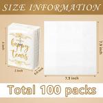 Happy Tears Wedding Tissues - 100 Pack Favors