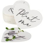 Heart-Shaped Plantable Wildflower Wedding Favors (50 Pack)