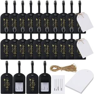 Adventure Begins Luggage Tags Wedding Favors - 24 Pack