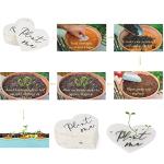 Heart-Shaped Plantable Wildflower Wedding Favors (50 Pack)