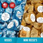 Mr. & Mrs. Kiss Wedding Stickers for Favors