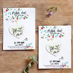 Heart-Shaped Plantable Wildflower Wedding Favors (50 Pack)