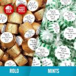 Mr. & Mrs. Kiss Wedding Stickers for Favors