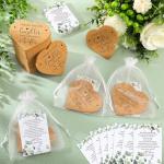Heart-Shaped Wedding Favors Set with Coasters