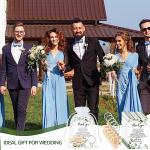 50 Rustic Wood Puzzle Keychain Wedding Favors