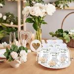 50 Rustic Wood Puzzle Keychain Wedding Favors