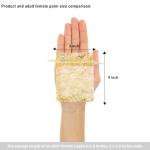 Gold Sheer Organza Gift Bags - 100 Pack