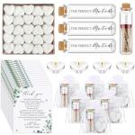 100 Wedding Favor Sets with Mini Candles and Jars