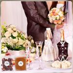 His and Her Favorite Wedding Favor Sticker Set