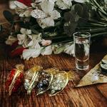 Gold Sheer Organza Gift Bags - 100 Pack