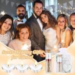 100 Wedding Favor Sets with Mini Candles and Jars