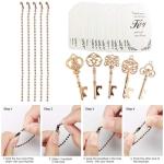 50 PCS Rose Gold Key Bottle Openers for Weddings