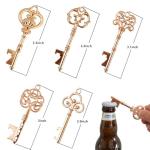 50 PCS Rose Gold Key Bottle Openers for Weddings